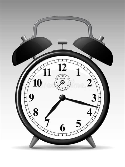 Reloj De Alarma Clásico Ilustración Del Vector Ilustración De Acortar 8354629