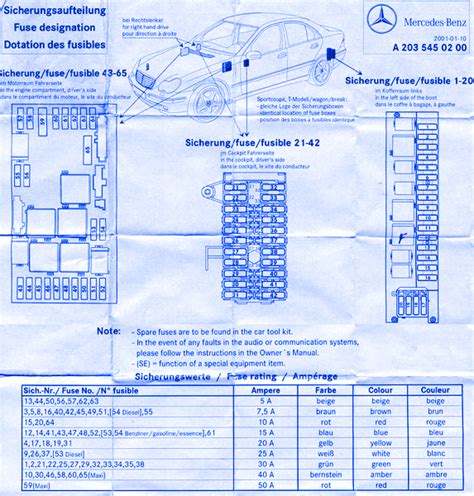 Want to know how to make the engine bay look wire free? Mercedes Benz C240 2001 Fuse Box/Block Circuit Breaker Diagram » CarFuseBox