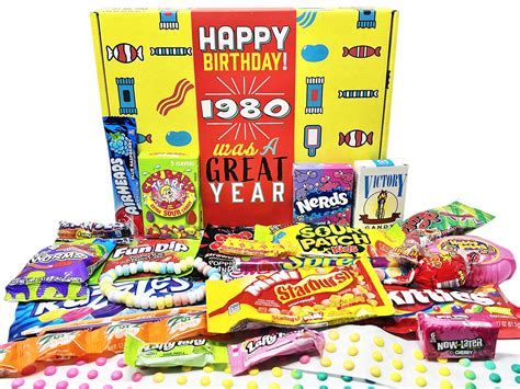 Buy Retro Candy Yum ~ 1980 44th Birthday T Box Assortment Nostalgic