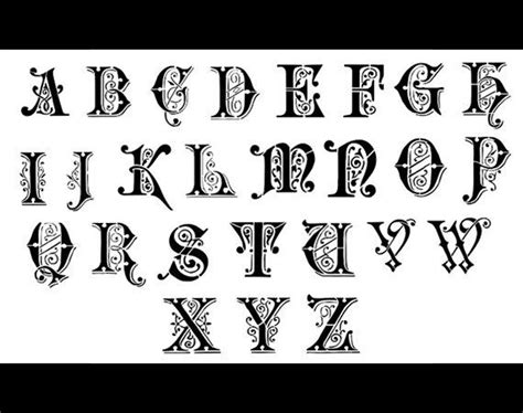 Stencil Letters Printable Monogram