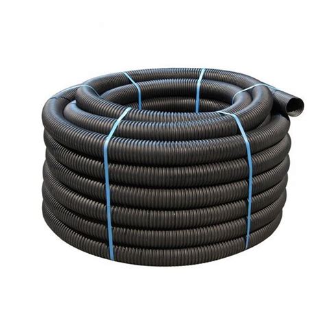 Bs4962 Standard Perforated Land Drain Coil Pipe 100mm X 100m White