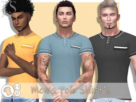 Mens Polo Shirts The Sims 4 Mens Polo Shirts Polo Shirt Sims 4