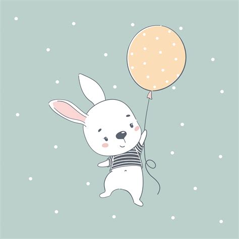 Cute Baby Bunny Cartoon Download Free Vectors Clipart