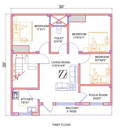 South Facing House Plan With Pooja Room Sally Collins