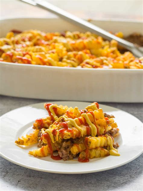 Cheeseburger And Fries Casserole 12 Tomatoes