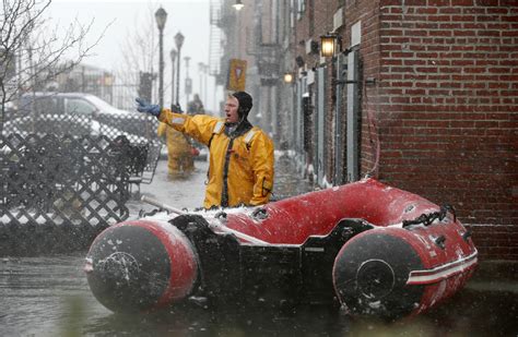Massachusetts Copes With Flooding As Noreaster Batters Coastal Areas
