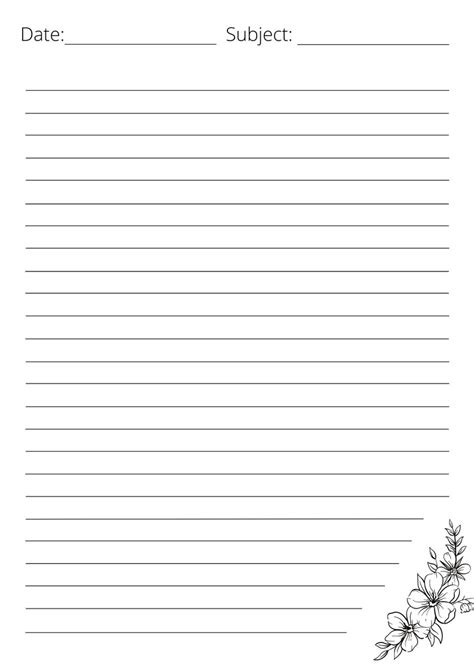 Printable White Writing Papers Etsy