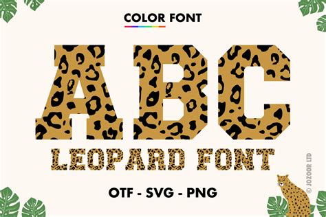 Leopard Font By Jozoor · Creative Fabrica