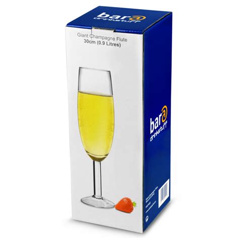 Giant Champagne Flute 0 9ltr Large Glass To Hold 1 Whole Champagne Bottle £5 99 Picclick Uk