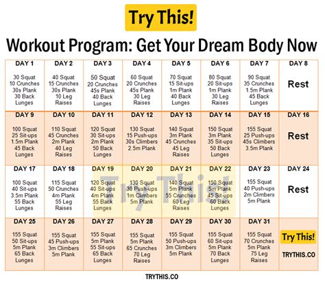 Workout Program Get Your Dream Body Now Workout Programs Dream