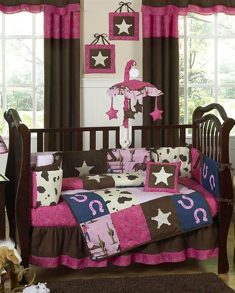 Bedding is a powerful accessory which can add plenty of colour and character to the interior. Sweet Jojo Designs Western Cowgirl Baby Bedding and 9pc ...