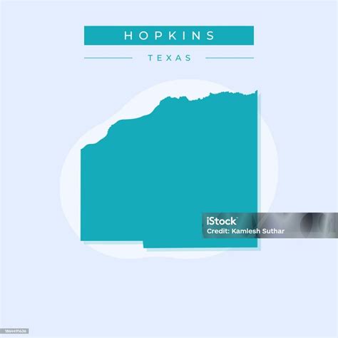 Vector Illustration Vector Of Hopkins Map Texas Stock Illustration