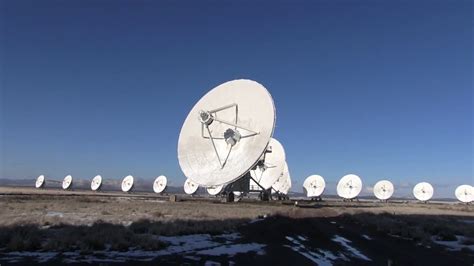 Very Large Array Radio Telescopes Moving Into Different