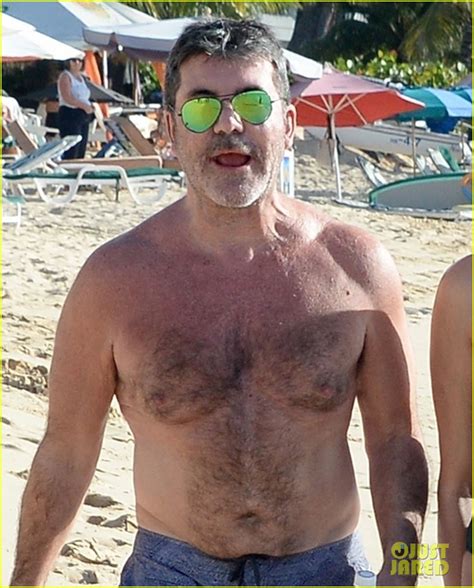 photo simon cowell goes shirtless at the beach with longtime love lauren silverman 02 photo
