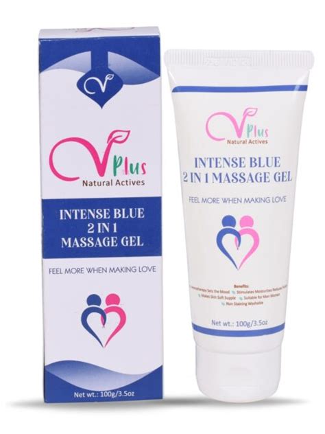 Vigini Plus 100 Natural Actives Intense Blue 2 In 1 Aromatherapy Sexual Lube Lubricating