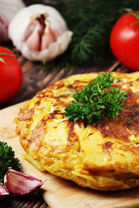 A National Dish Of Spanish Cuisine Tortilla Stock Photo Image Of