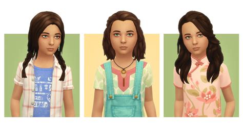 Simple Simmer Followers T 2 12 Child Hairs ~ Sims 4 Hairs