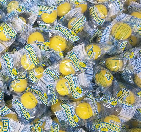 Lemonhead Original Lemon Chewy Candy Individually Wrapped Candy Bulk