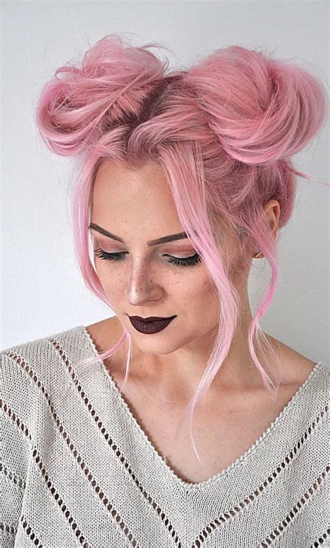 Cute Sophisticated Ways To Create Space Buns Or Double Buns Womens