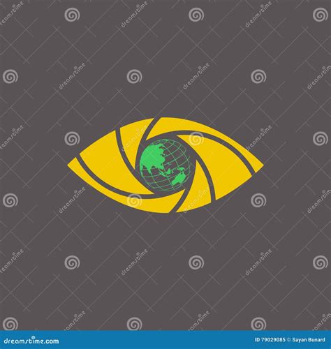 Eye Shutter Vector Logo Design Stock Vector Illustration Of Sign