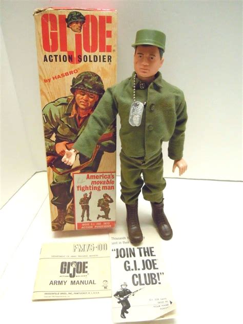 Old Hasbro 1964 Gi Joe 12 Action Soldier Figure 7500 In Orig Box W Accesories Antique