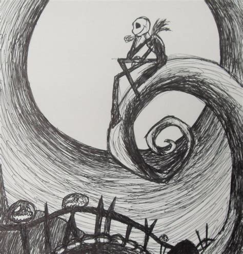 Quick Sketch Of Scene From Nightmare Before Christmas Nightmare