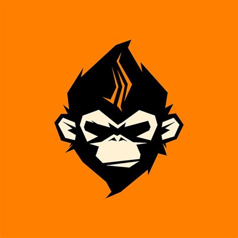 Monkey Logo In 2019 Game Logo Design Monkey Tattoos Logo Design