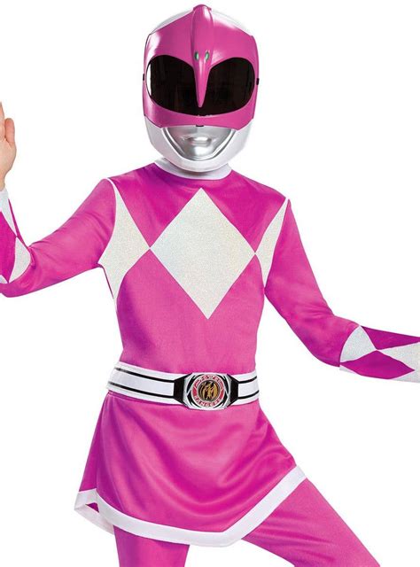 Girls Pink Power Ranger Costume Deluxe Power Rangers Costume