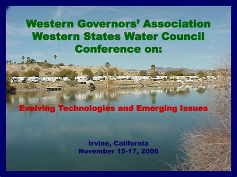 Ppt Western Governors Association Western States Water Council