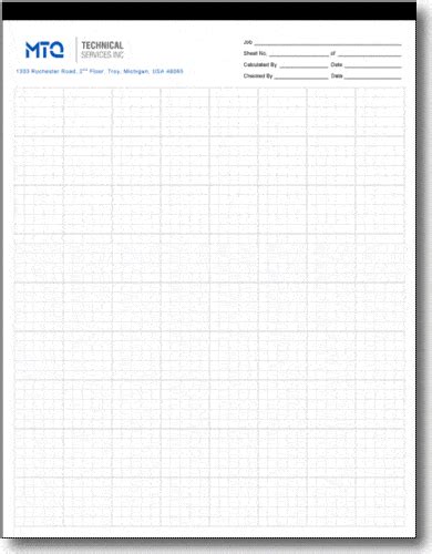 5x5 Graph Paper Letter Legal Pad Binding