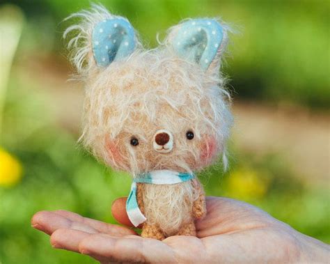 Plushie Bear Softie Toy Miniature Amigurumi Plushie Blythe Etsy