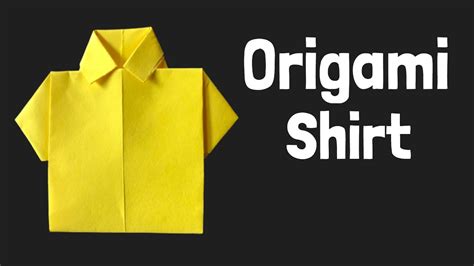 Origami Shirt How To Make An Origami Shirt Step By Step Tutorial