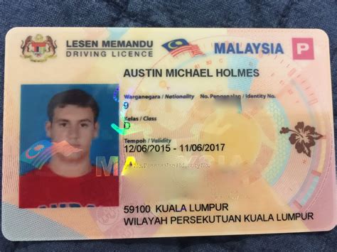 Get your international drivers license online today! Malaysia and More!: Austin gets a Malaysian Driver's License!