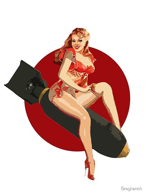 Wwii Bomber Pin Up Art Print By Grayhanch Redbubble