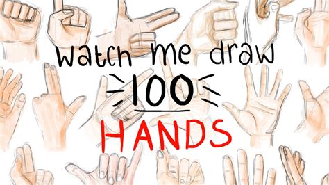 How To Get Better At Drawing Anything Art Challenge Draw 100 Hands