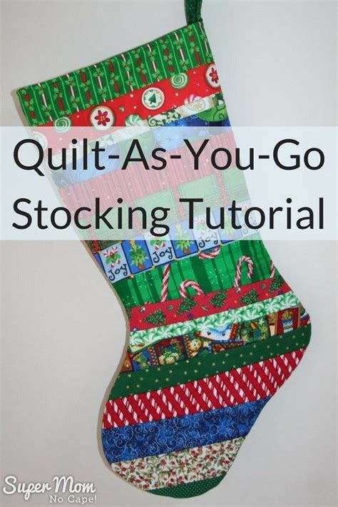 Quilted Christmas Stocking Patterns Free I Think They Are Just The