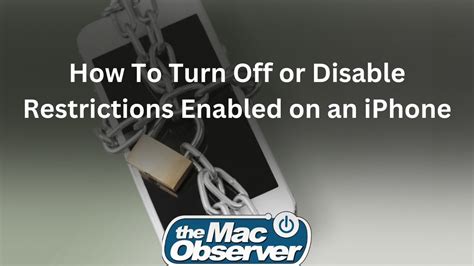 How To Turn Off Or Disable Restrictions Enabled On An Iphone Youtube