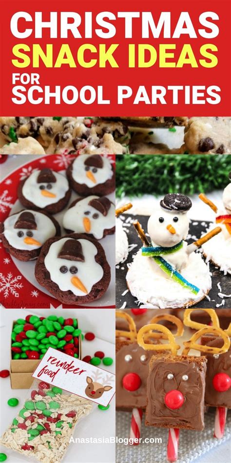16 Easy Christmas Snack Ideas For School Parties Winter Snacks For Kids