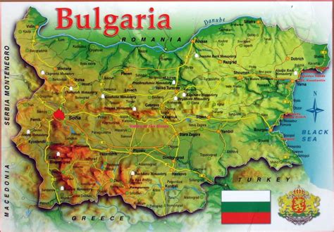 Detailed Travel Map Of Bulgaria Bulgaria Detailed Travel Map Vidiani