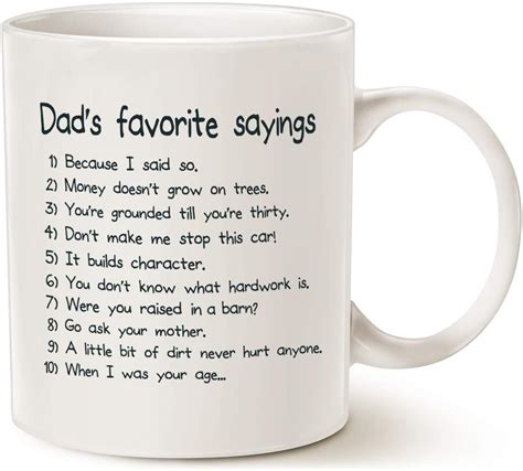 Amazon, at times, can be a deluge of piping hot garbage. MAUAG Fathers Day Gifts Funny Dads Favorite Sayings Coffee ...