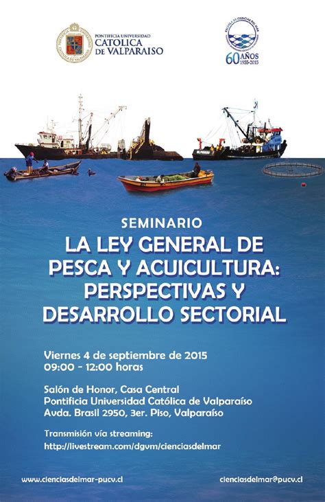 Programa Seminario La Ley General De Pesca Y Acuicultura Perspectivas