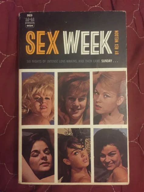 Vintage Sleaze Pb Gga Sex Week By Weldon Brandon House 923 1965 Vg