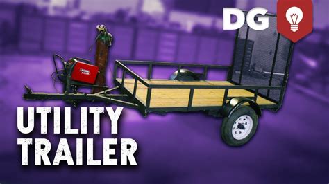 How To Build A Diy Utility Trailer For Cheap Youtube