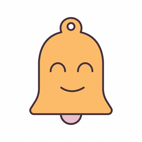 Alarm Bell Emoji Emoticon Happy Notification Smile Icon
