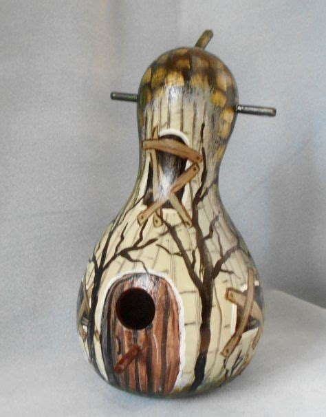 650 Painted Gourds Birdhouses Ideas In 2021 Gourds Birdhouse Painted