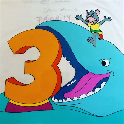 Peeler Rose Productions Chuck E Cheese Cel From C1990 Called Countdown