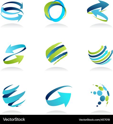 Abstract Icons Royalty Free Vector Image Vectorstock
