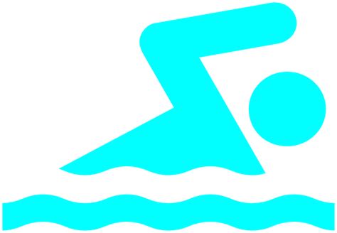 Blue Swim Icon Clip Art At Vector Clip Art Online Royalty
