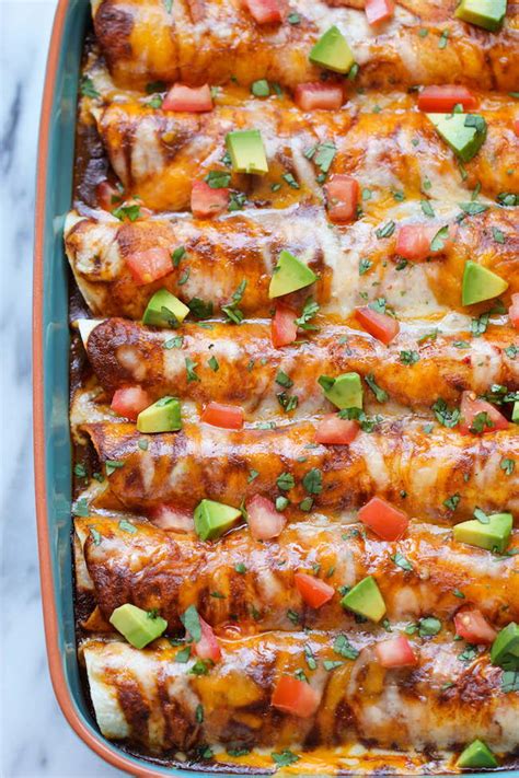 If you've got ground beef on hand, then a delicious meal is never out of reach. Beefed Up Dinnertime Enchiladas Recipe | FaveSouthernRecipes.com