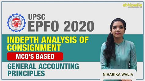 UPSC EPFO General Accounting Principles Important MCQs Of